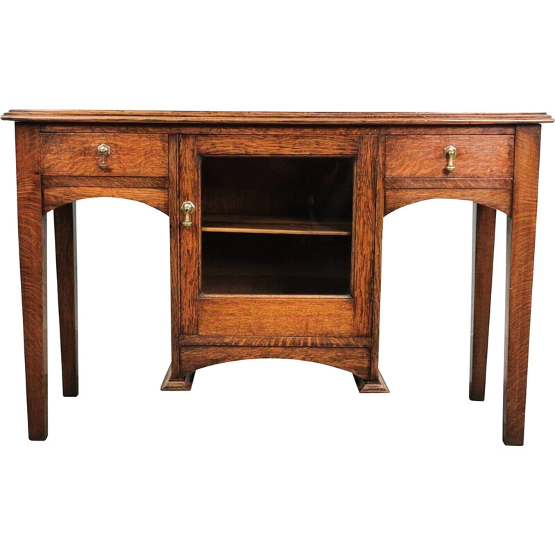 Vintage Arts and Crafts eikenhouten dressoir