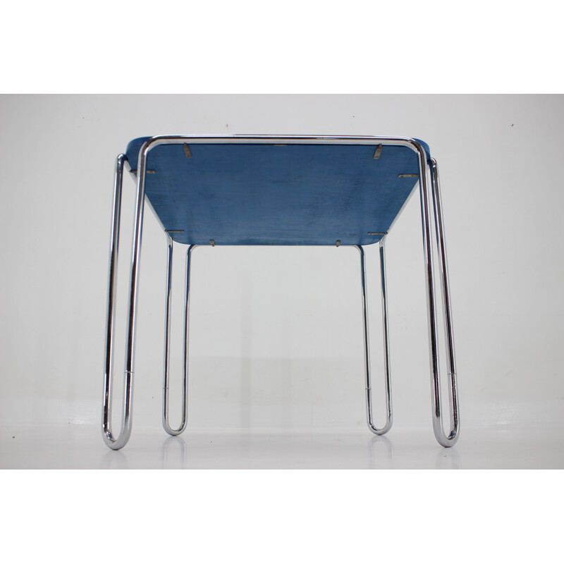 Vintage mesa auxiliar tubular "B10" Bauhaus por Marcel Breuer para Mucke Melder, Checoslovaquia 1930