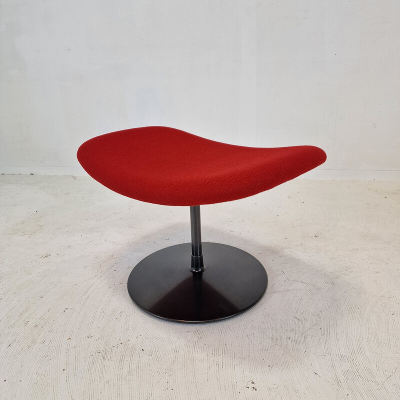 Fauteuil tulipe et ottoman vintage par Pierre Paulin pour Artifort, 1965