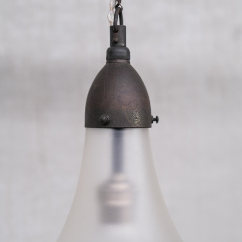 Vintage "Luzette" hanglamp van Peter Behrens, Duitsland 1910