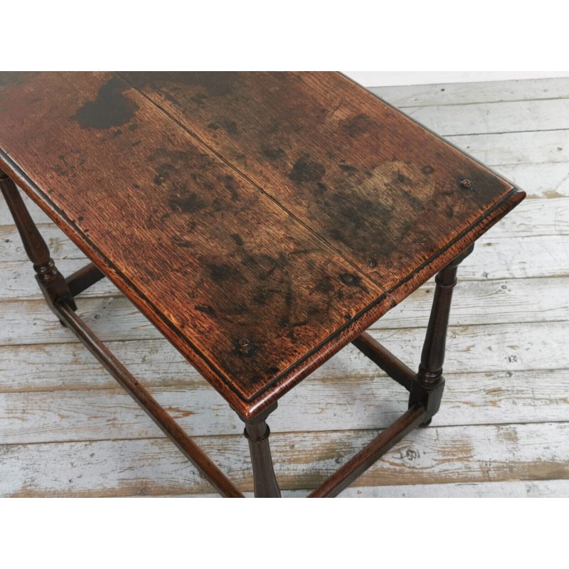 Vintage oakwood side table