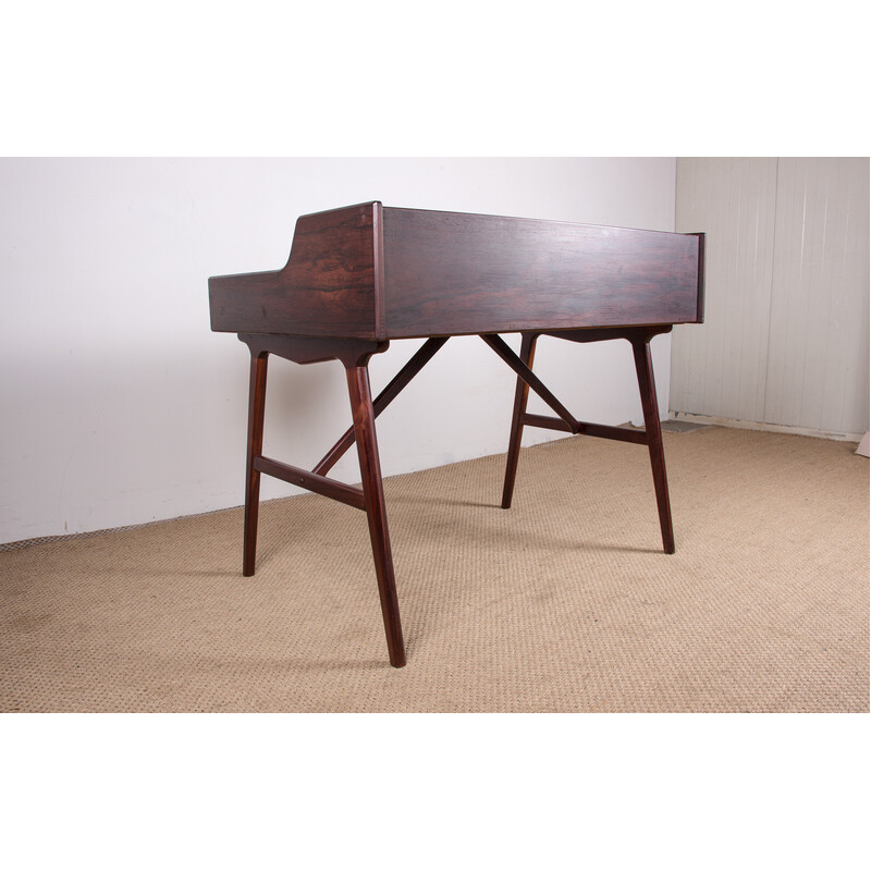 Vintage Danish rosewood desk model 56 by Arne Wahl Iversen for Vinde Mobelfabrik, 1960