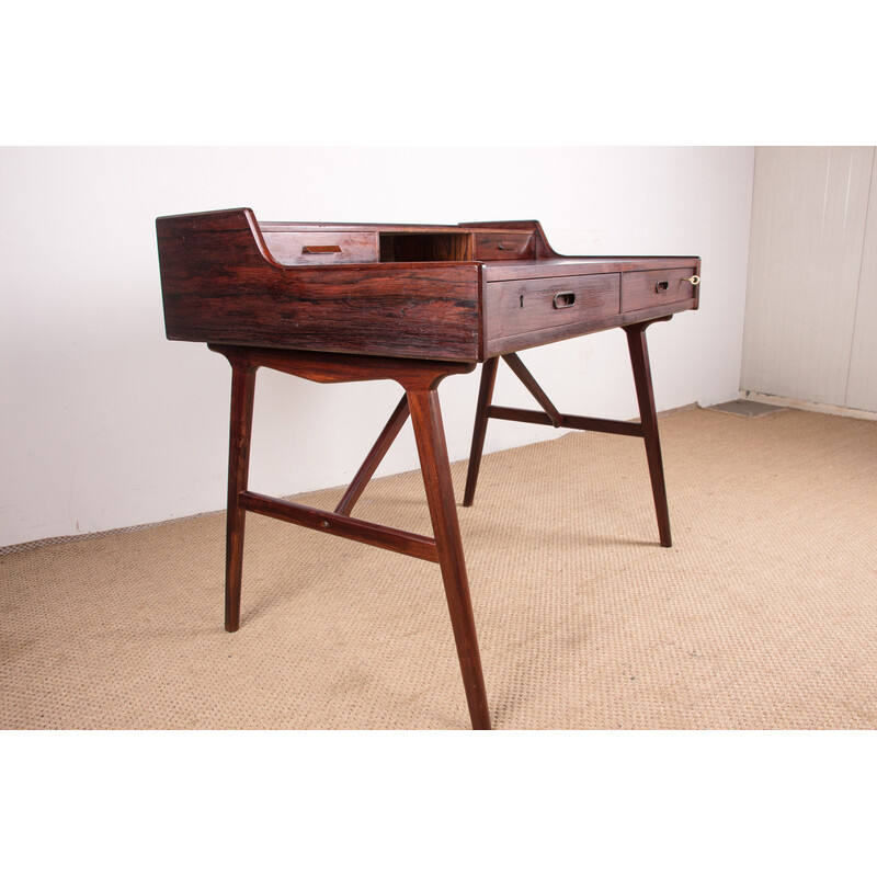 Vintage Danish rosewood desk modelo 56 por Arne Wahl Iversen para Vinde Mobelfabrik, 1960