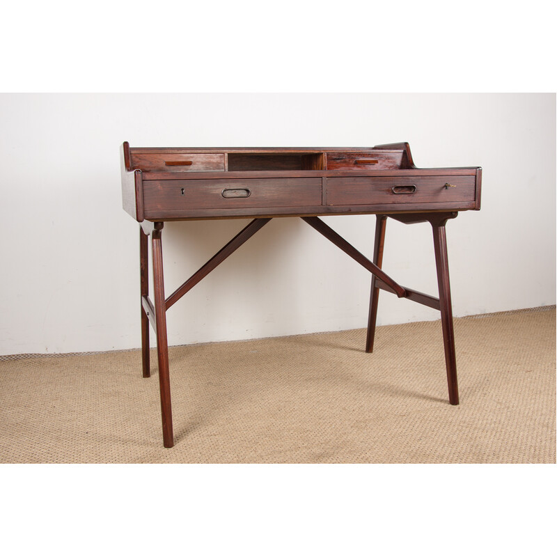 Vintage Deens palissander bureau model 56 van Arne Wahl Iversen voor Vinde Mobelfabrik, 1960