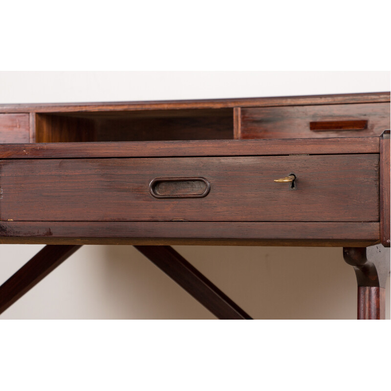 Vintage Danish rosewood desk modelo 56 por Arne Wahl Iversen para Vinde Mobelfabrik, 1960