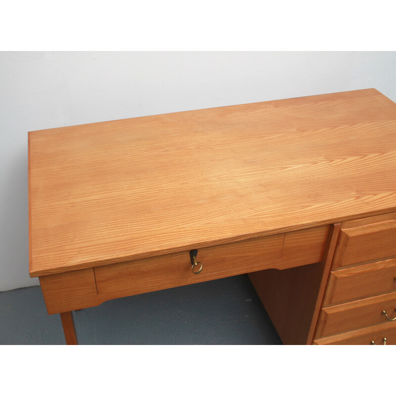 Vintage lady desk in ashwood, 1950s