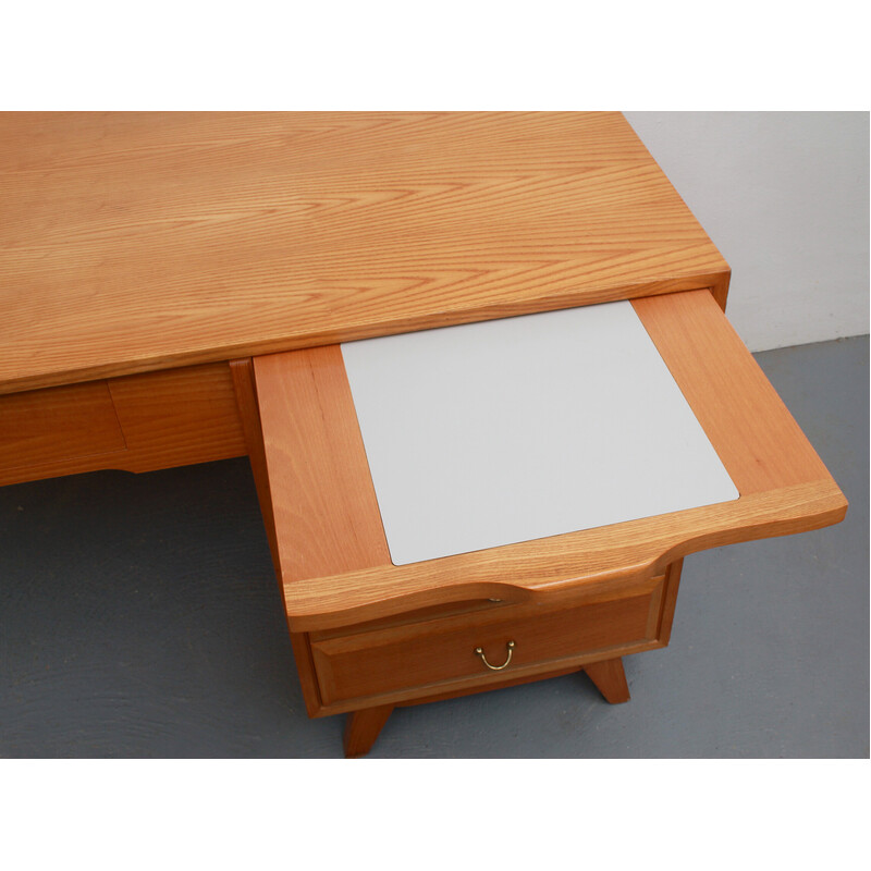 Vintage lady desk in ashwood, 1950s