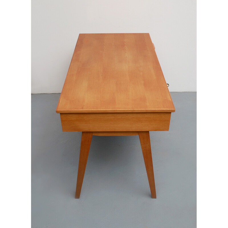 Vintage lady desk in ashwood, 1950s