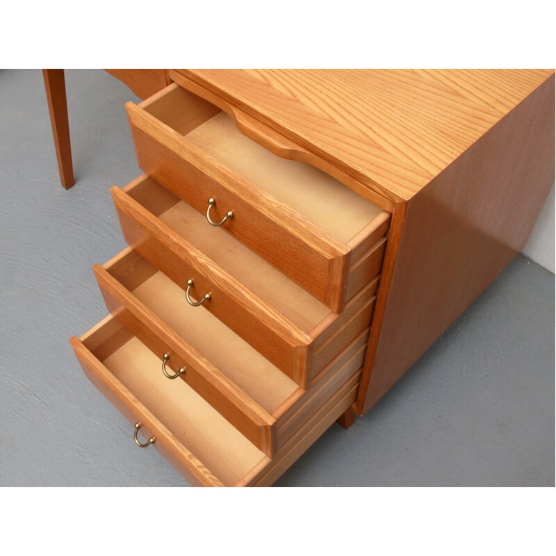 Vintage lady desk in ashwood, 1950s