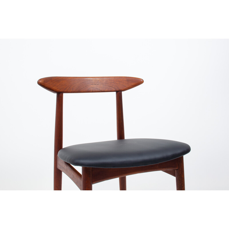 Set van 4 vintage eetkamerstoelen van Kurt Østervig, Denemarken 1960