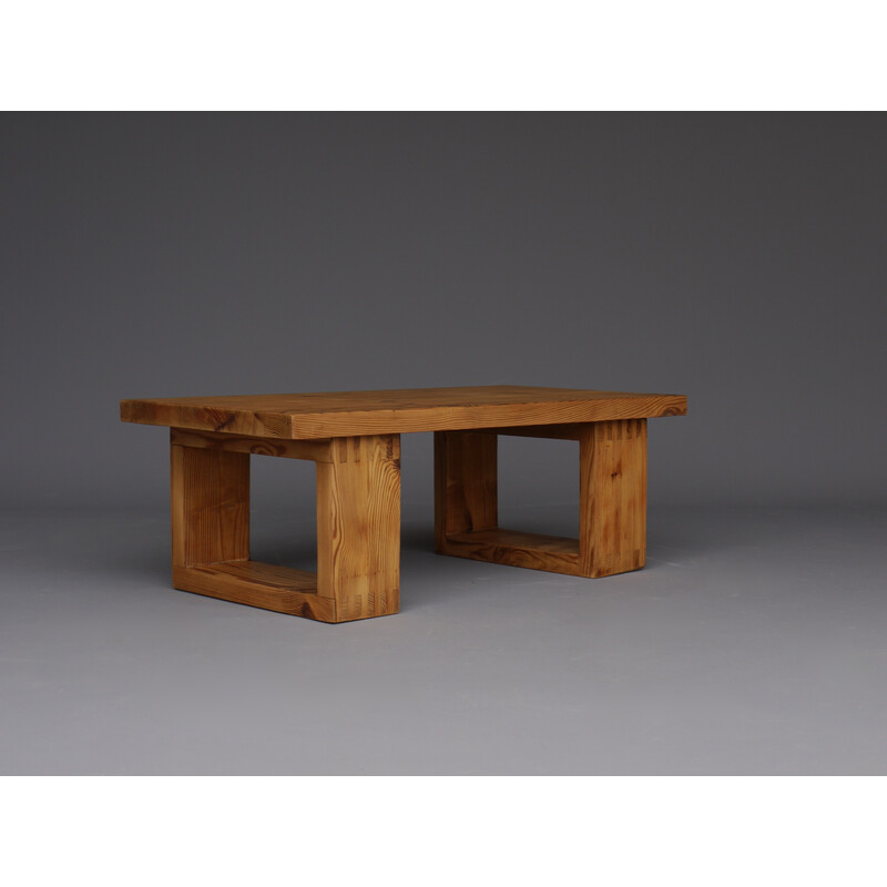 Table basse vintage par Ate van Apeldoorn pour Houtwerk Hattem, 1970