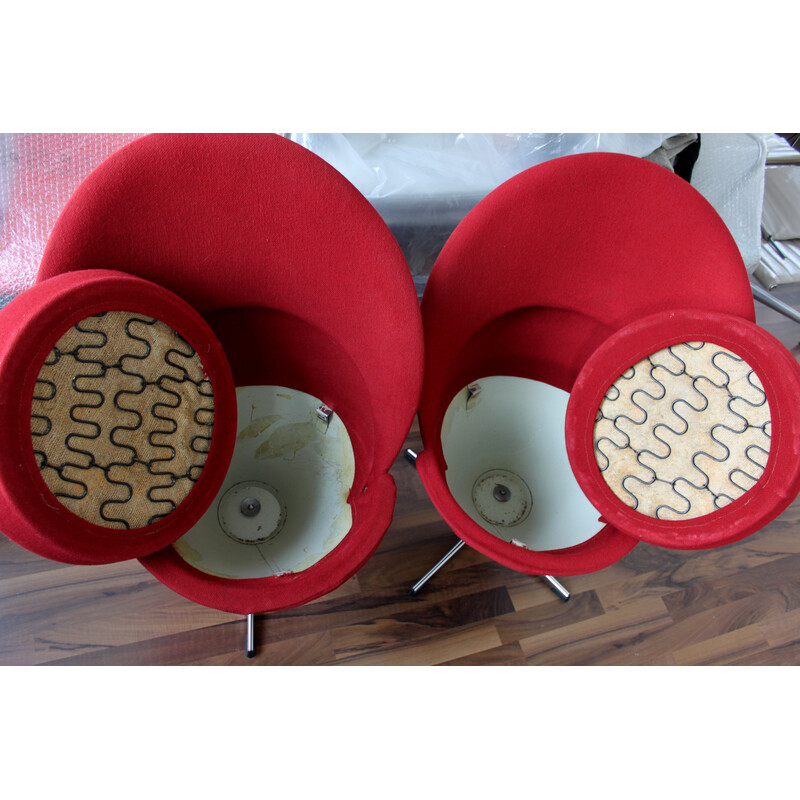 Ein Paar Vintage Cone Stühle von Verner Panton für Plus Linje, Dänemark