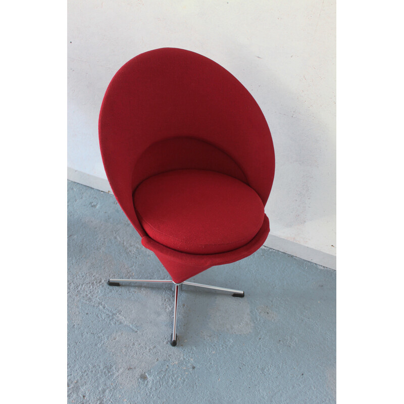 Paar vintage Cone stoelen van Verner Panton voor Plus Linje, Denemarken