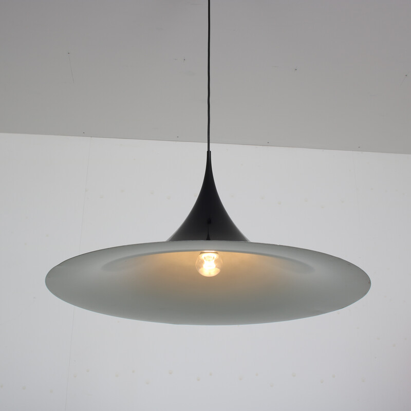 Vintage “Semi” pendant lamp by Claus Bonderup and Torsten Thorup for Fog and Morup, Denmark 1960s