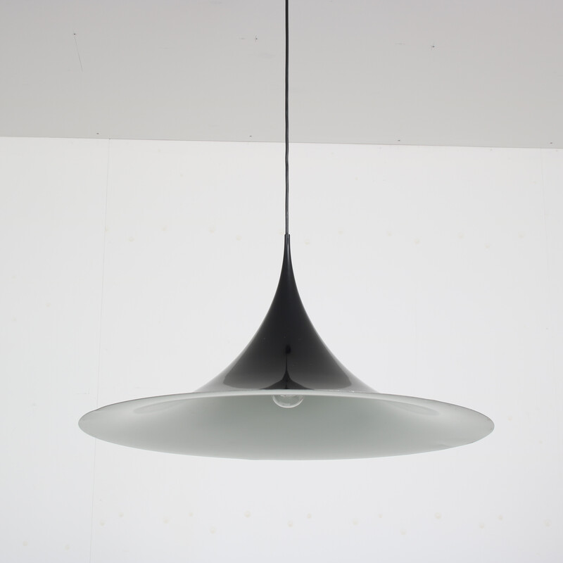 Vintage “Semi” pendant lamp by Claus Bonderup and Torsten Thorup for Fog and Morup, Denmark 1960s