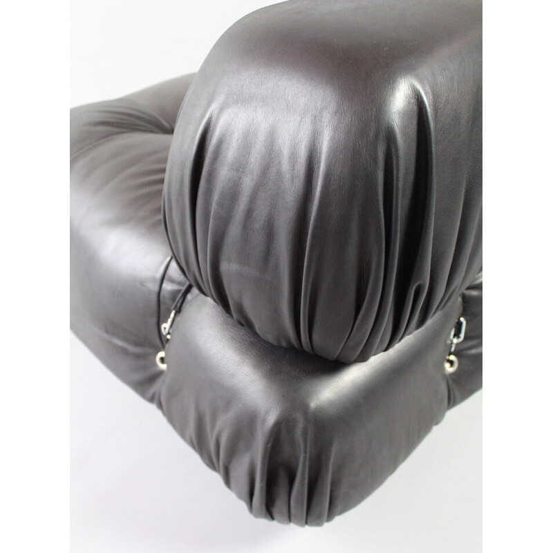 Vintage leather armchair "Cameleonda" by Mario Bellini for B and B, Italy 1970