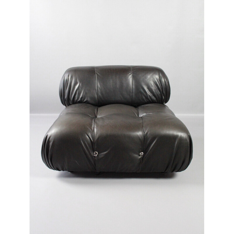 Vintage leather armchair "Cameleonda" by Mario Bellini for B and B, Italy 1970