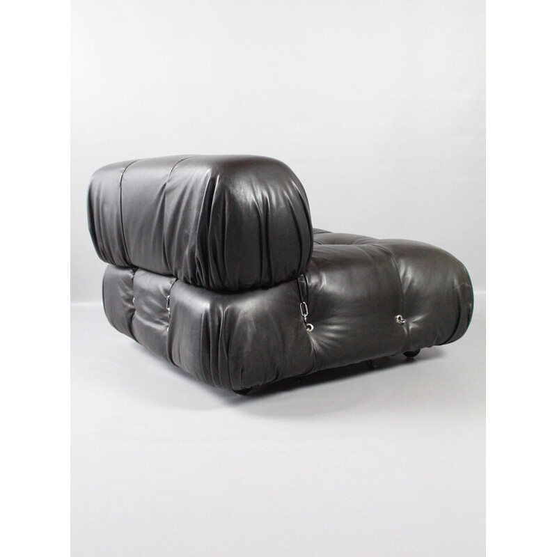 Vintage leather armchair "Cameleonda" by Mario Bellini for B and B, Italy 1970