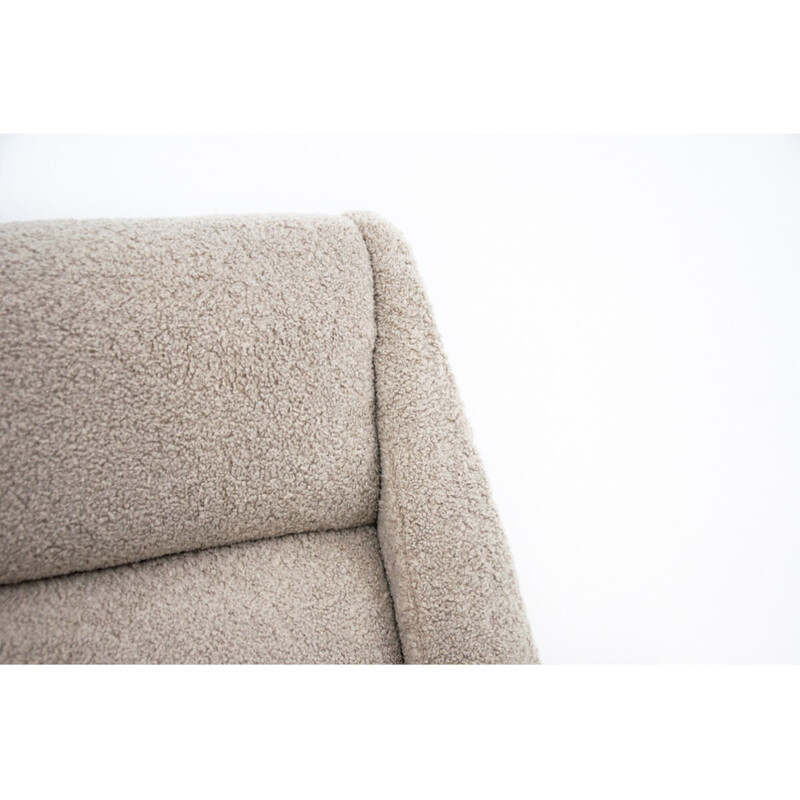 Sillón boucle vintage, Dinamarca 1960