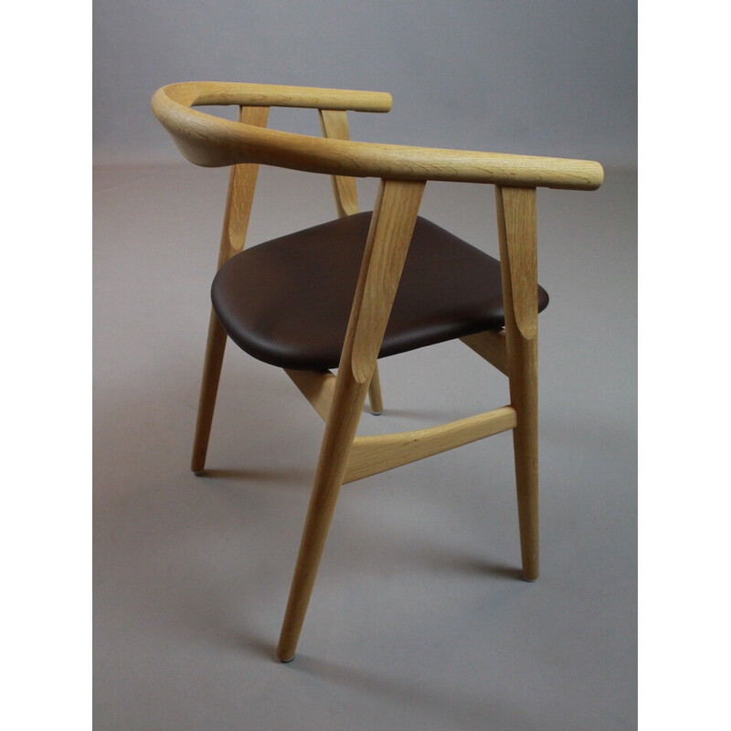 Conjunto de 4 cadeiras de carvalho maciço vintage "Ge525" de Hans J Wegner para Getama, 2015