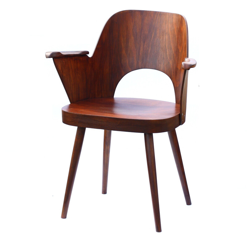 Oak OSwal Haerdtl Chair Ton edition - 1960s