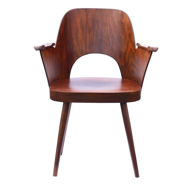 Oak OSwal Haerdtl Chair Ton edition - 1960s
