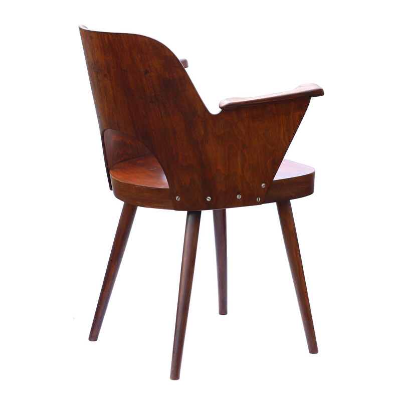 Oak OSwal Haerdtl Chair Ton edition - 1960s