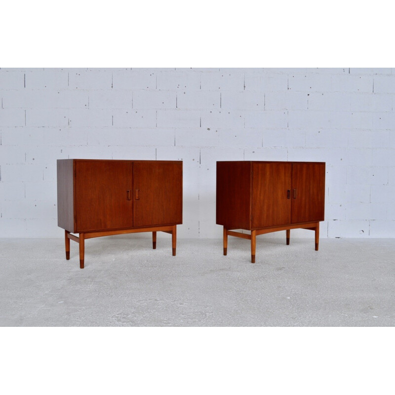 Pair of teak chest of drawers by Borge Mogensen for Soborg Mobler - 1950