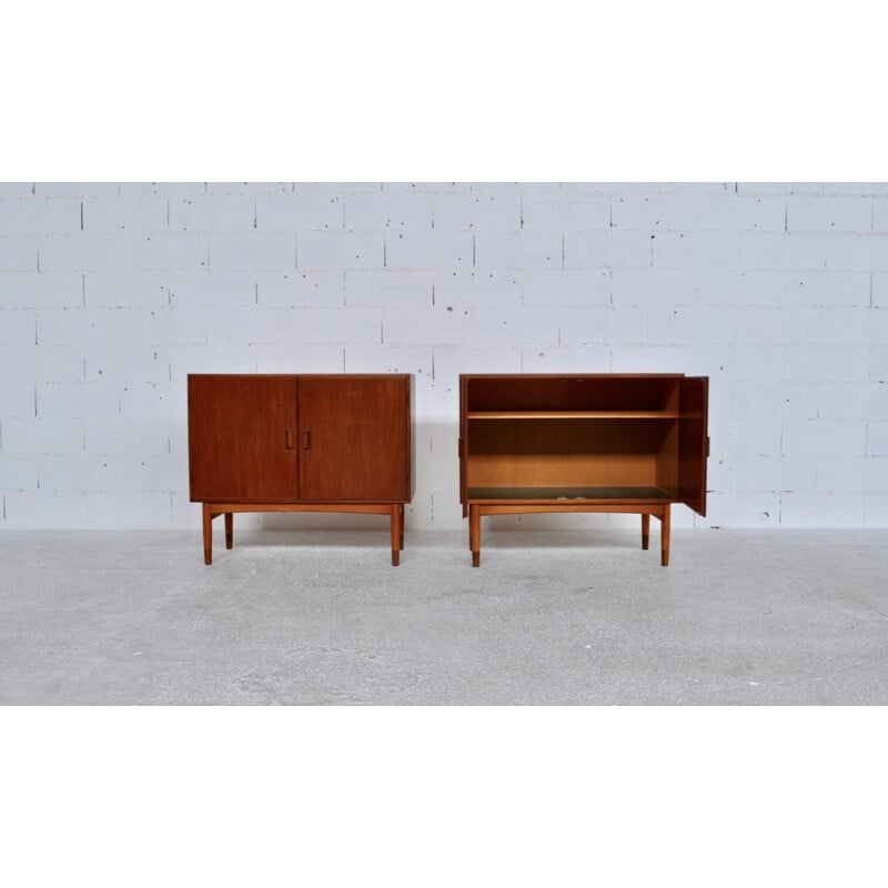 Pair of teak chest of drawers by Borge Mogensen for Soborg Mobler - 1950