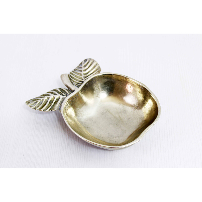 Vintage bronze 'Pomme' dish, 1960