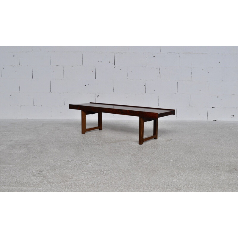 Krobo coffee table in rosewood by Torbjorn Afdal for Bruksbo Norway - 1960s