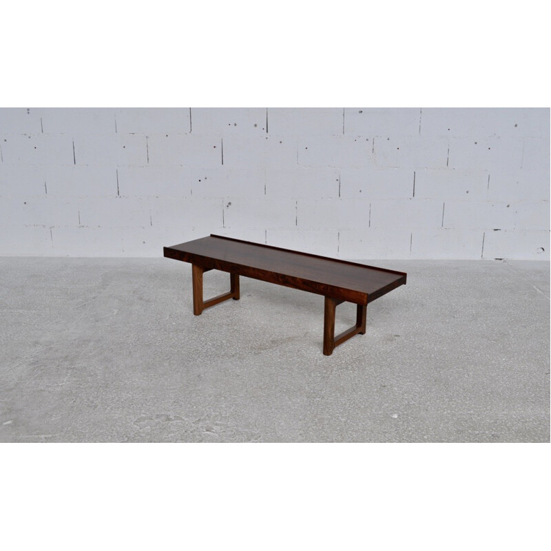 Krobo coffee table in rosewood by Torbjorn Afdal for Bruksbo Norway - 1960s