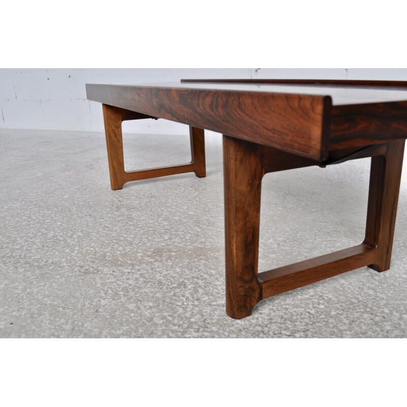 Krobo coffee table in rosewood by Torbjorn Afdal for Bruksbo Norway - 1960s