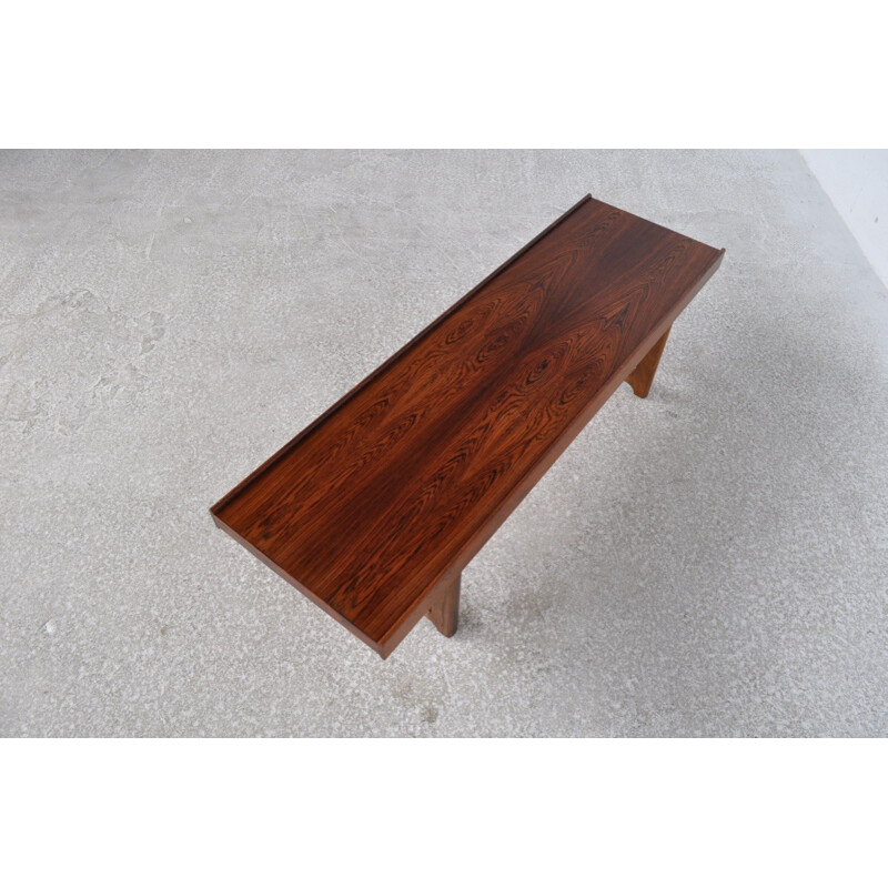 Krobo coffee table in rosewood by Torbjorn Afdal for Bruksbo Norway - 1960s