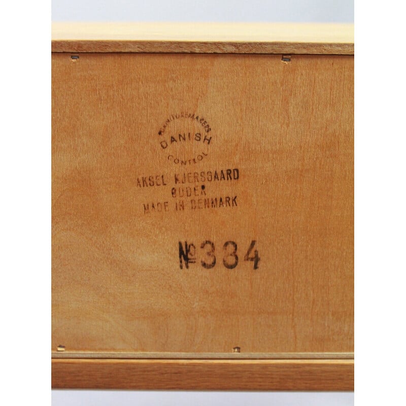 Vintage oakwood chest of drawers model "384" by Aksel Kjersgaard for Aksel Kjersgaard, Denmark 1960