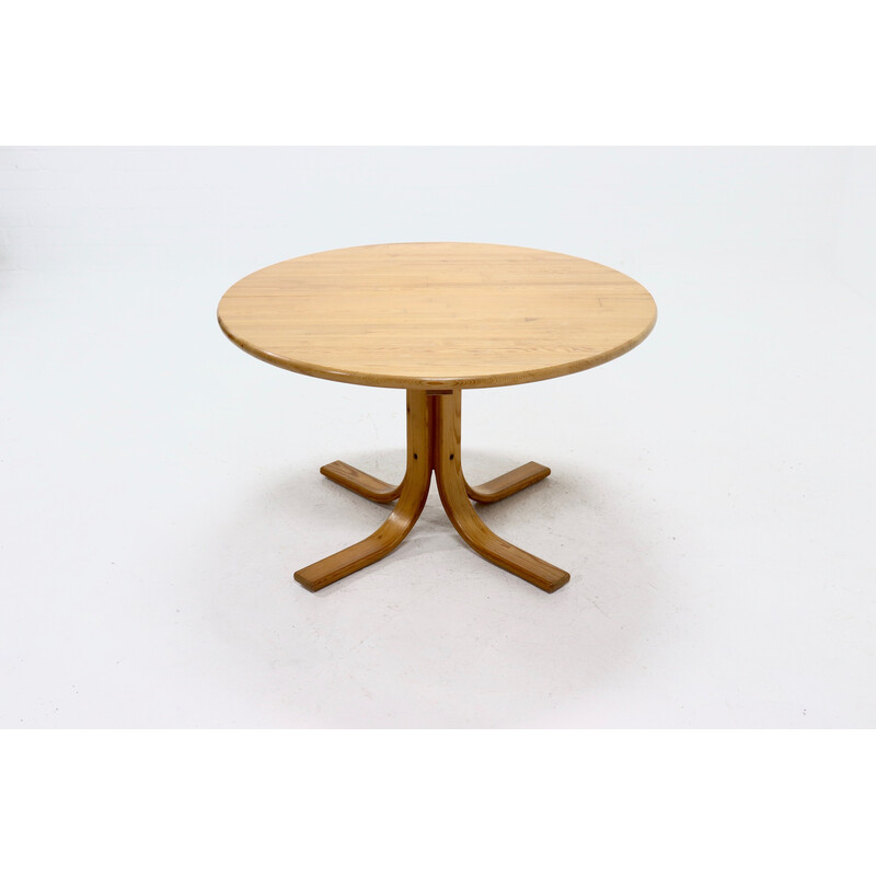 Mesa de comedor vintage de pino de Rainer Daumiller para Hirtshal Sawmill, 1970