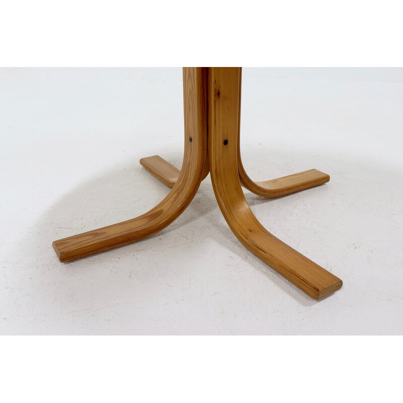 Table vintage en pin par Rainer Daumiller pour Hirtshal Sawmill, 1970