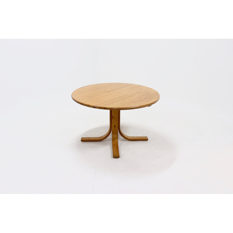 Mesa de comedor vintage de pino de Rainer Daumiller para Hirtshal Sawmill, 1970