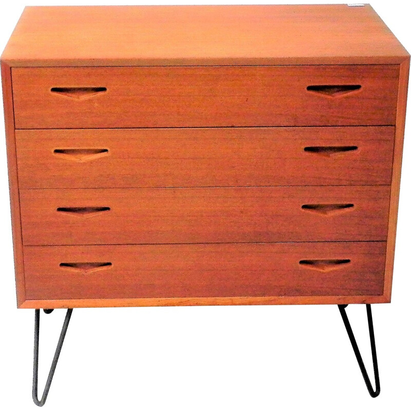 Vintage scandinavian teak chest of drawers - 1960s