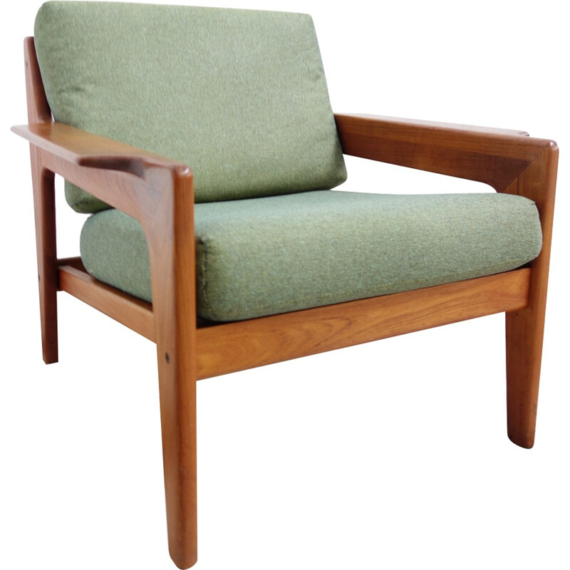 Green armchair by Komfort Denmark - 1960s