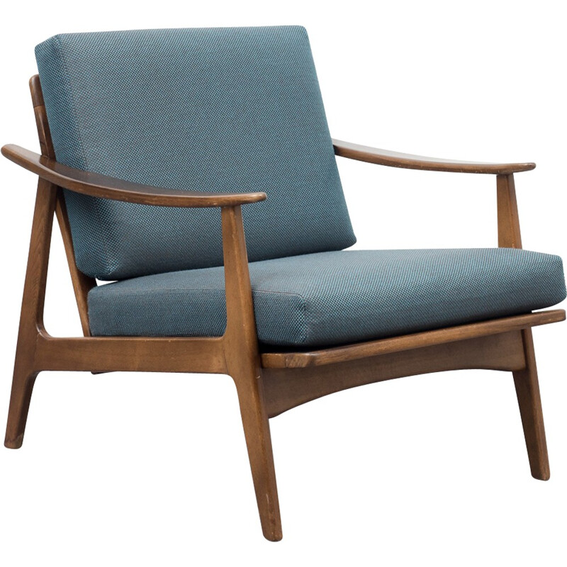 dark blue easy chair - 1960s