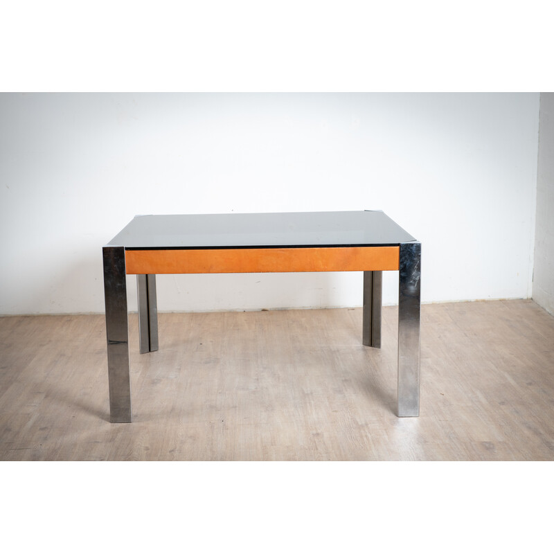 Vintage rectangular table by Guido Faleschini for Mariani, Italy 1970