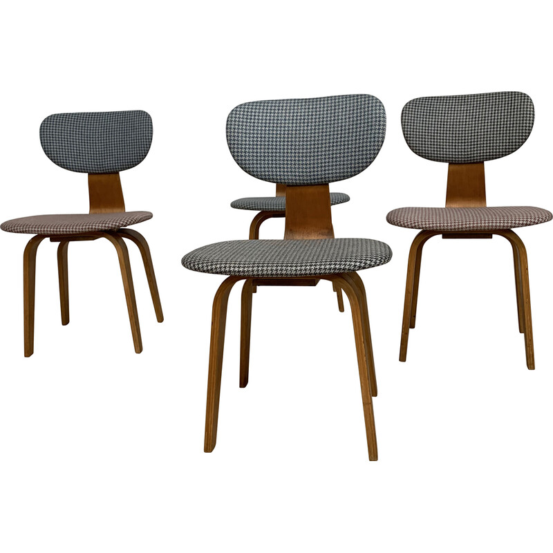 Set of 4 vintage chairs by Cees Braakman for Pastoe, 1960