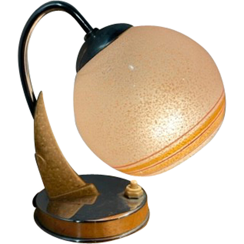 Lampe de bureau vintage - verre