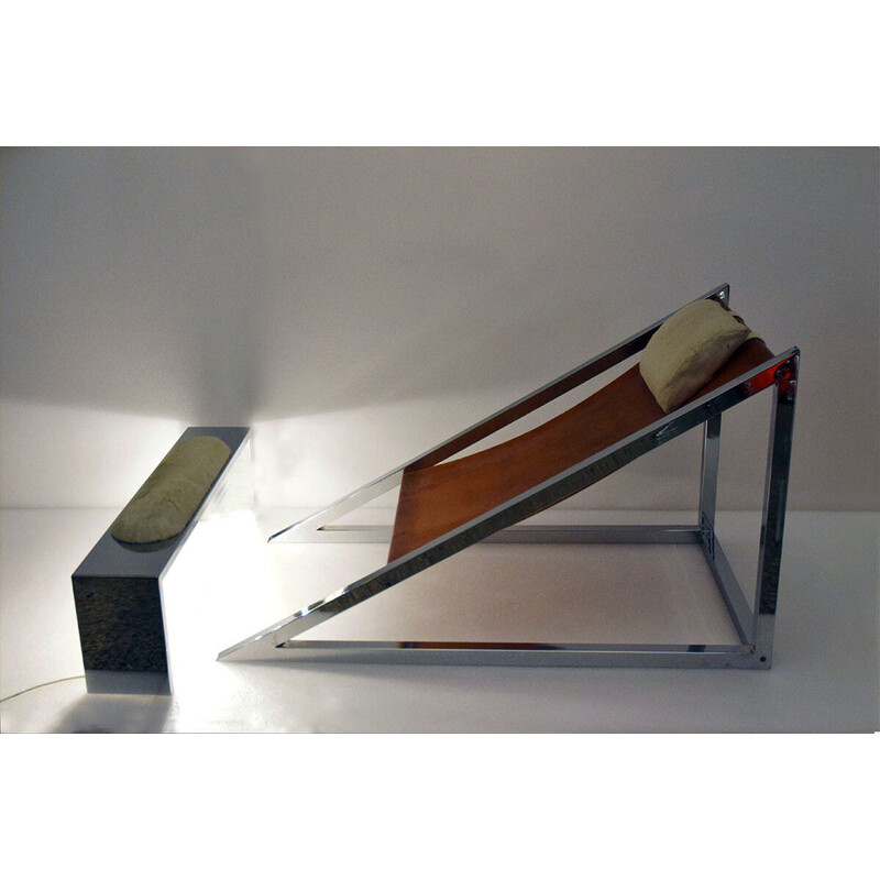 Vintage-Sessel mit Ottomane Mies von Archizoom für Poltronova, 1960