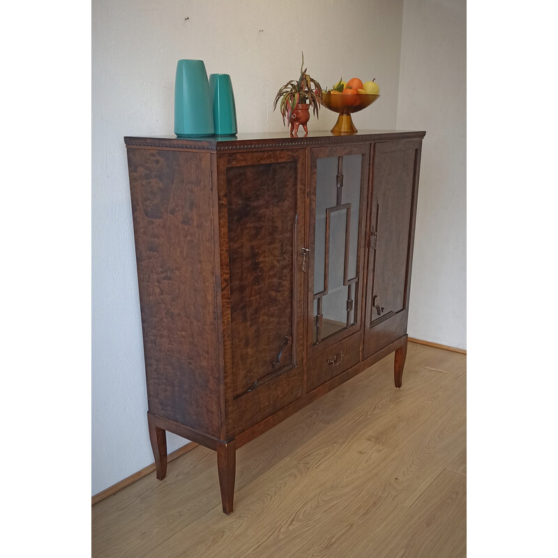 Vintage Swedish wooden highboard