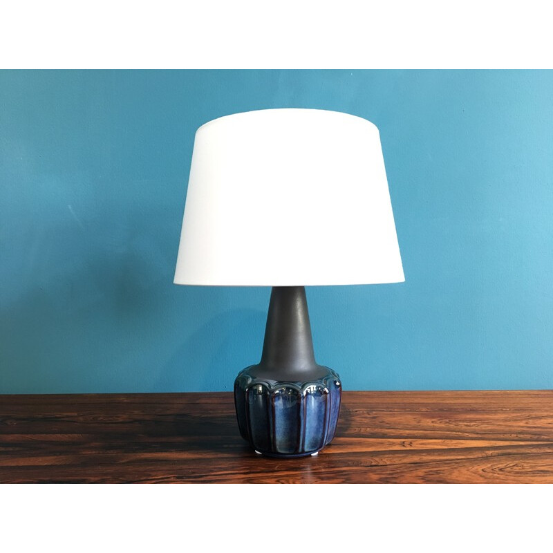 Vintage Danish Ceramic Table Lamp by Einar Johansen for Soholm, 1960s