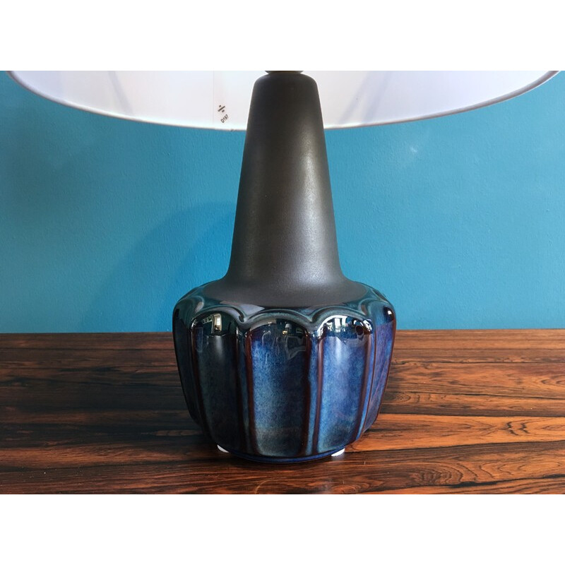 Vintage Danish Ceramic Table Lamp by Einar Johansen for Soholm, 1960s