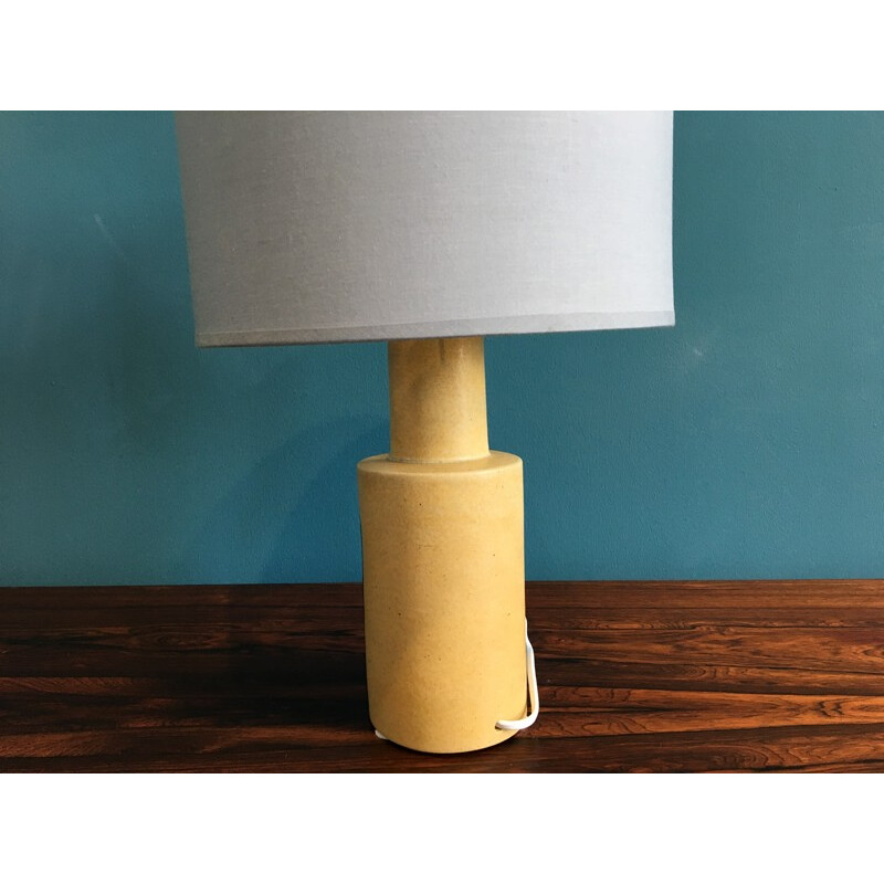 Vintage Danish Ceramic Table Lamp by Okela - 1970s