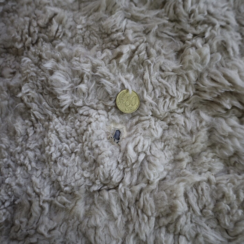 Vintage lambskin rug “Taiga” by Lambert, 1970s